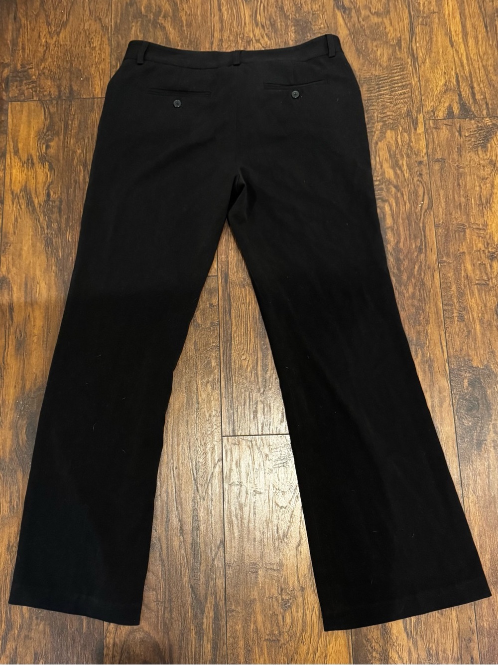 Dalia Collection Black Flare Knit Trousers - Picture 2 of 5
